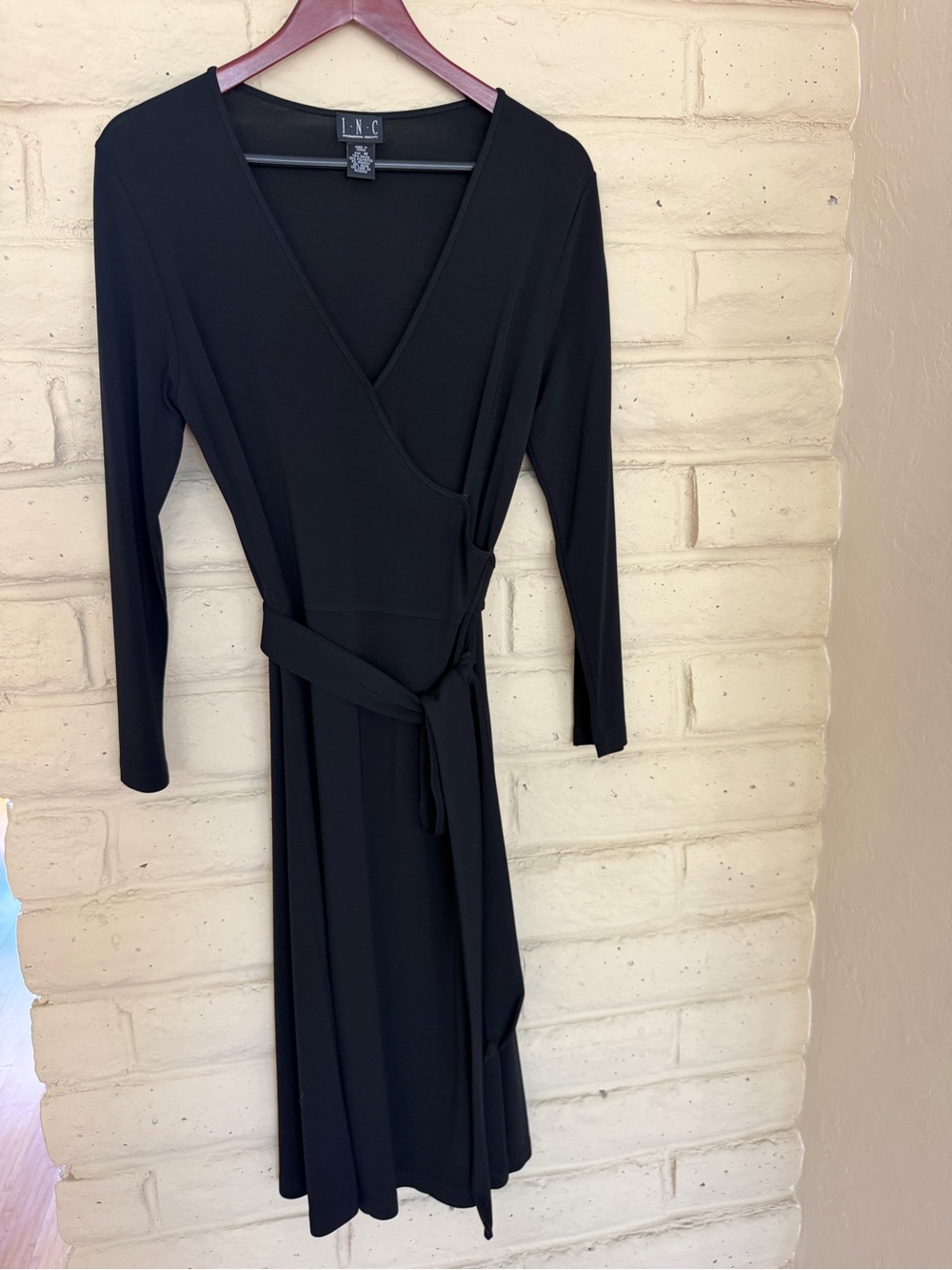 Black Wrap Dress – Long Sleeve Elegant Women’s Dress